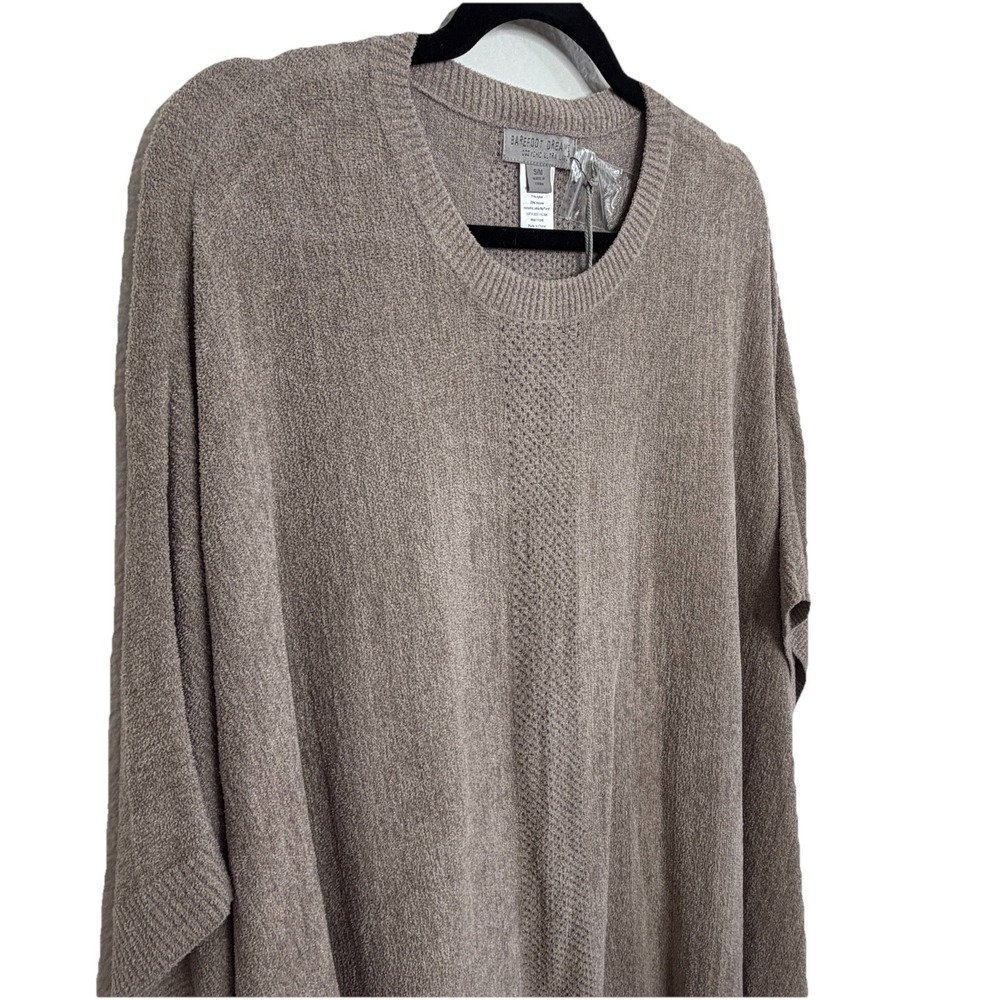 Barefoot Dreams Sweater Womens Medium Cozy Chic Ultra Life Knit Poncho Hi Low - Picture 8 of 11